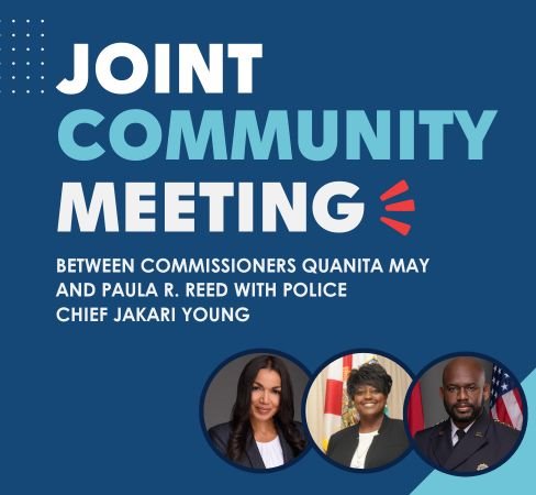 Joint Community Meeting promotional graphic