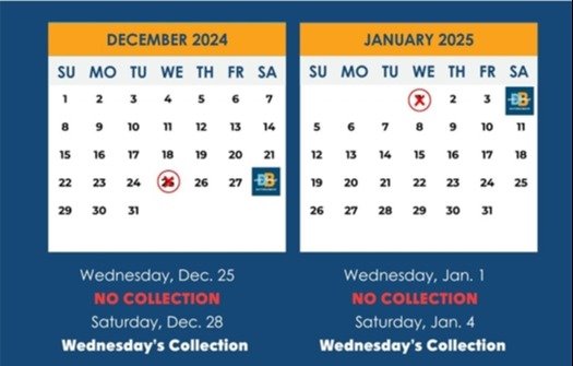 Holiday Schedule Graphic 