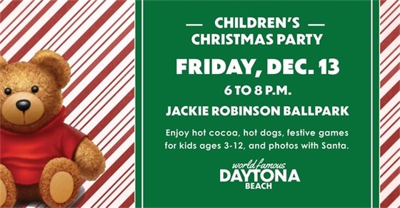 Christmas Party, Dec. 13 at 6 p.m. at Jackie Robinson Ballpark