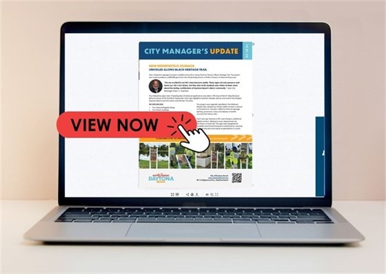 Decorative image for the City Manager's Update linked to the newsletter
