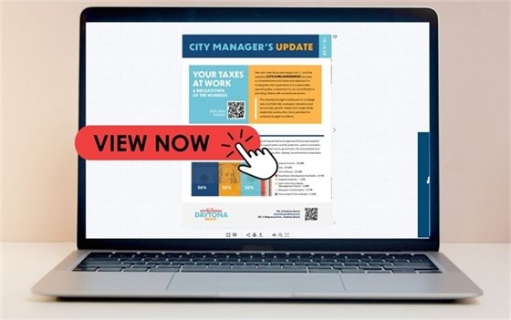 Decorative image for the City Manager's Update linked to the newsletter