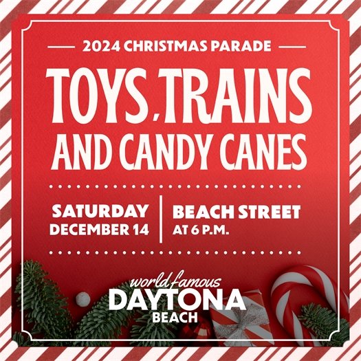 Toys, Trains and Candy Canes Holiday Parade, Dec. 14 at 6 p.m. graphic