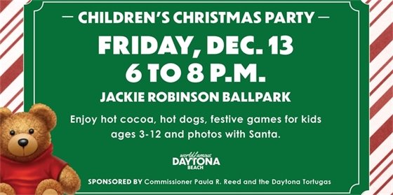 Children's Christmas Party Promotion: Dec. 13 at 6 p.m.