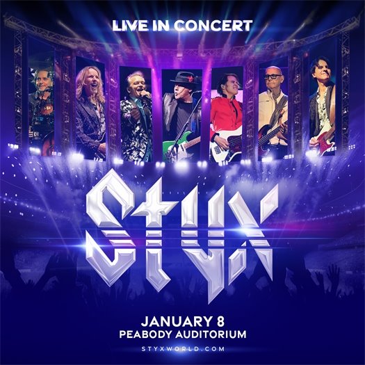 Peabody Auditorium Promotion Graphic for STYX