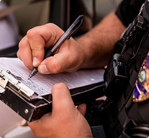 Police Officer Writing Ticket