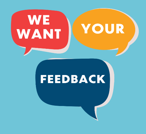 we want your feedback