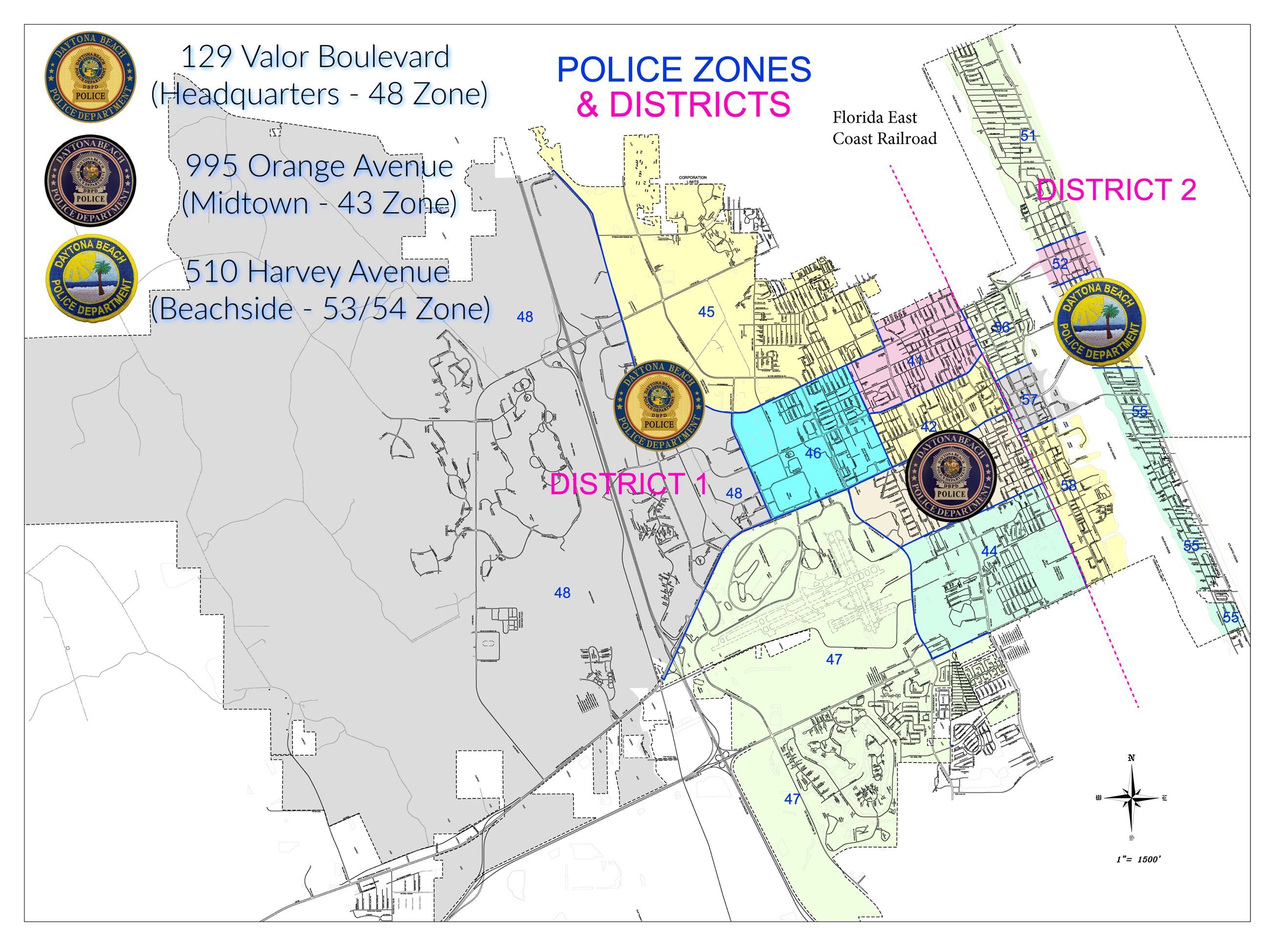 Police District and Zone Map (Website)